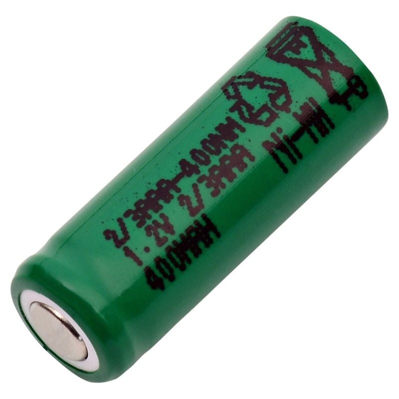 2/3 AAA 400 mAh NiMH Flat Top Battery