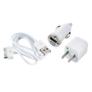 White Ultralast 3 In 1 Charger for 
 
 iPhone 1st generation 3G,3GS,4 & 4S & more!