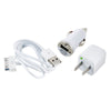 White Ultralast 3 In 1 Charger for 
 
 iPhone 1st generation 3G,3GS,4 & 4S & more!