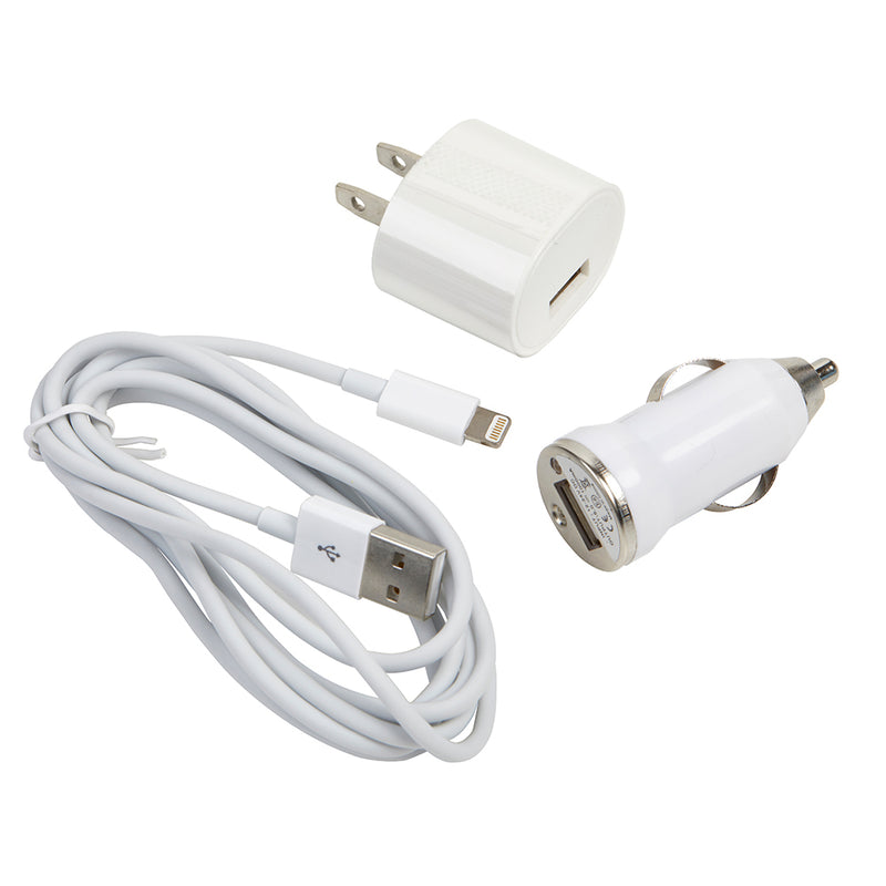 White 6 Foot Ultralast 3 in1 Charger iPhone 5,5S,5C,6,6 Plus,6S,6S Plus
 
 & more!