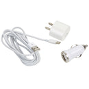 White 6 Foot Ultralast 3 in 1 Charger for USB-C and more!