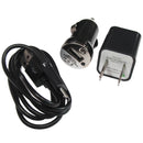Black Ultralast 3 in 1 Charger for USB Micro and more!