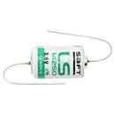 Saft LS14250 3.6V 1/2 AA Lithium Battery With Axial Leads