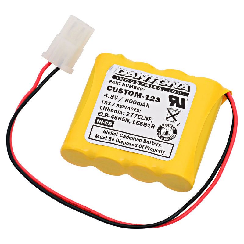 Replacement Emergency Lighting Battery For Lithonia ELB4865N and more!