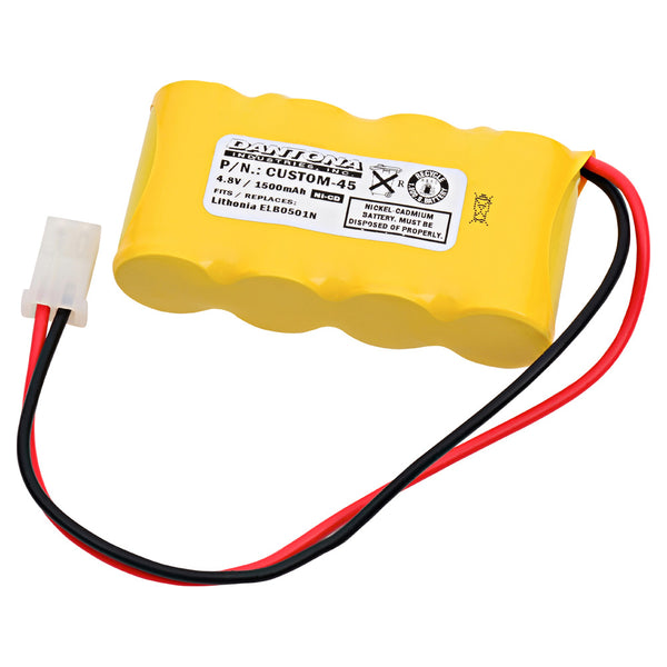 Replacement Emergency Lighting Battery For Lithonia ELB0502N and more!