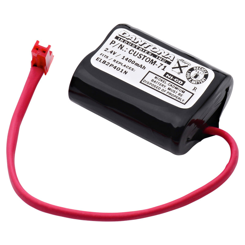 Replacement Emergency Lighting Battery For Lithonia ELB2P401N and more!