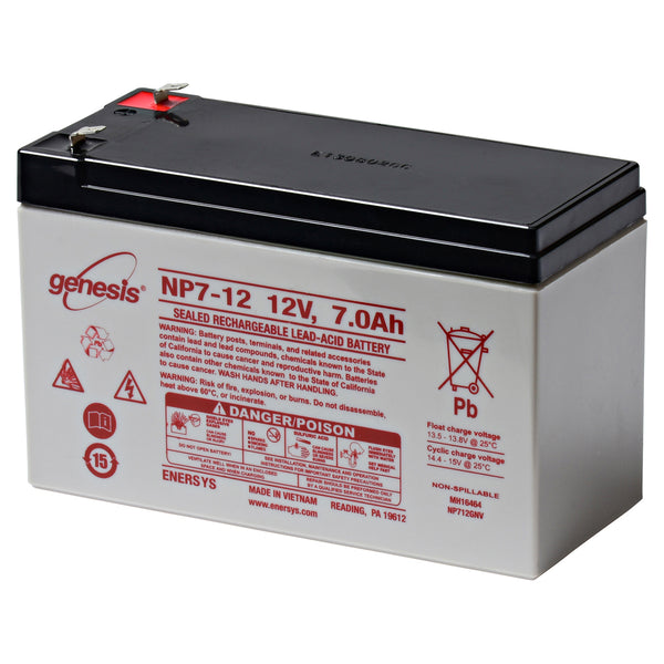 EnerSys NP7-12 12V 7Ah Lead Acid Battery