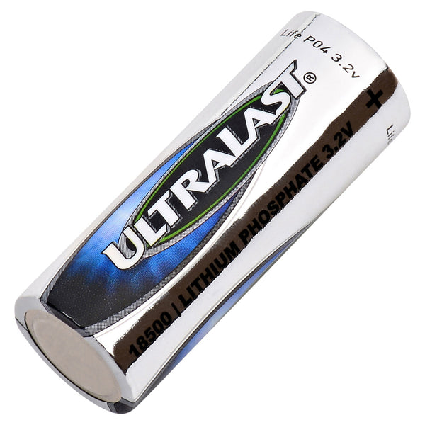 Ultralast LiFePO4 18500 Size Rechargeable Battery