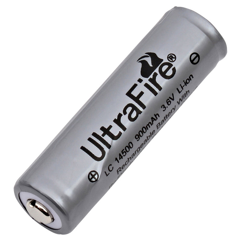 Replacement UltraFire 14500 900 mAh Flashlight Battery