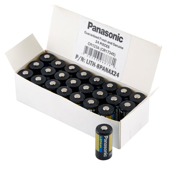 24 Pack of Panasonic CR123A 3V Lithium Battery