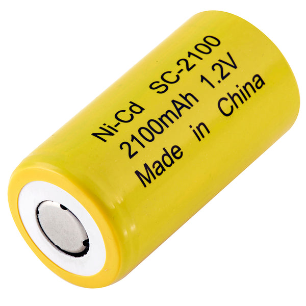 Sub C 2100 mAh NiCd Battery