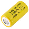 Sub C 2100 mAh NiCd Battery