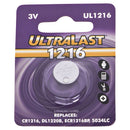Ultralast CR1216 Lithium Coin Cell Battery