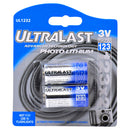 Ultralast 2 Pack of CR123A 3V Lithium Battery