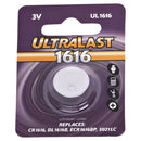 Ultralast CR1616 Lithium Coin Cell Battery