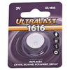 Ultralast CR1616 Lithium Coin Cell Battery