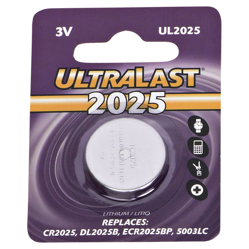 Ultralast CR2025 Lithium Coin Cell Battery