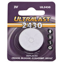 Ultralast CR2430 Lithium Coin Cell Battery