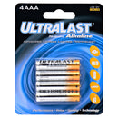 Ultralast 4 Pack AAA Alkaline Batteries
