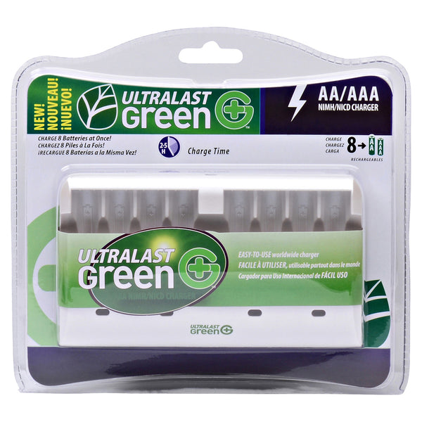 Ultralast 8 Slot AA/AAA NiMH and NiCd Charger