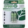 Ultralast 2 Pack AAA NiMh Everyday Rechargeable Batteries