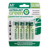 Ultralast 8 Pack AA NiMh Everyday Rechargeable Batteries