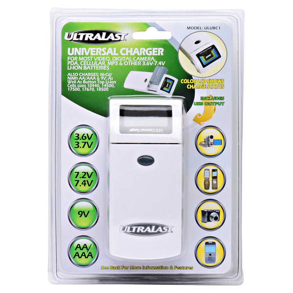 Ultralast ULUBC1 Universal Li-Ion/NiCd/NiMh Battery Charger
